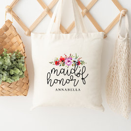 Floral Bouquet Maid of Honor Tas