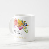 Floral Bouquet Moeder van de Groom Koffiemok (Voorkant links)