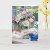 Floral Bouquet Moederdag Kaart (Gele Bloem)