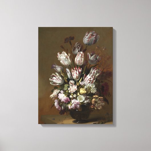 Floral Bouquet -  Nederlands nog steeds fijn kunst Canvas Afdruk (Voorkant)