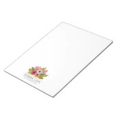 Floral Bouquet Notitieblok op persoonlijke titel (Schuin)