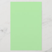 Floral Bouquet over Light Green Stationery Briefpapier (Achterkant)