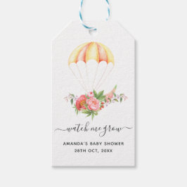Floral Bouquet Parachute Baby shower Cadeaulabel