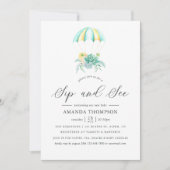 Floral Bouquet Parachute Sip en See Kaart (Voorkant)