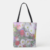 Floral Bouquet Pastel Design Canvas tas (Achterkant)