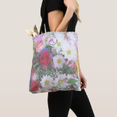 Floral Bouquet Pastel Design Canvas tas (Dichtbij)