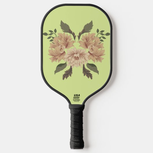 Floral Bouquet Pickleball Paddle (Voorkant)