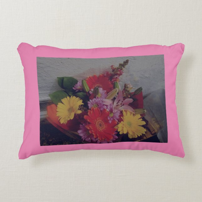 Floral Bouquet Pillow Accent Kussen (Voorkant)