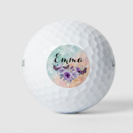 Floral bouquet purple garden golfballen