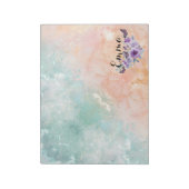 Floral bouquet purple garden notitieblok (Linkerzijde)