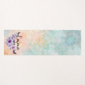 Floral bouquet purple garden yogamat (Voorkant (horizontaal))
