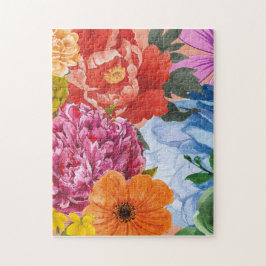 Floral Bouquet Puzzle - kleurrijk Legpuzzel