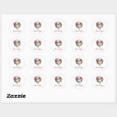 Floral Bouquet Ronde Sticker (Vel)