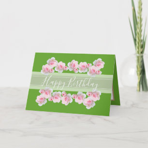 Floral Bouquet roze roze roze roze meisje Birthday Kaart