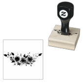 Floral Bouquet Rubberstempel (Gestempeld)