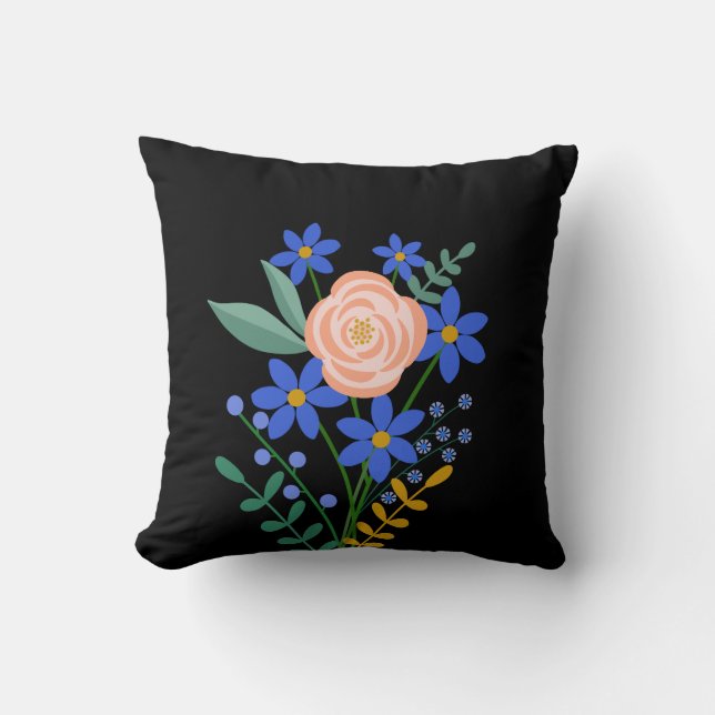Floral Bouquet Sierkussen (Voorkant)