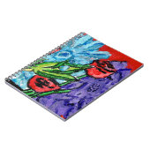 Floral Bouquet Spiral Photo Notebook Notitieboek (Linkerzijde)