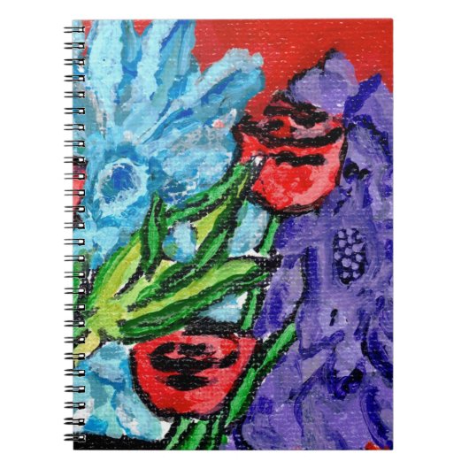 Floral Bouquet Spiral Photo Notebook Notitieboek (Voorkant)
