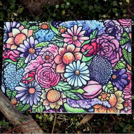 Floral Bouquet Spring Flower Kaart