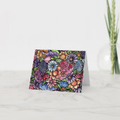 Floral Bouquet Spring Flower Kaart (Voorkant)
