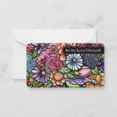 Floral Bouquet Spring Flower Notitiekaartje (Voorkant)