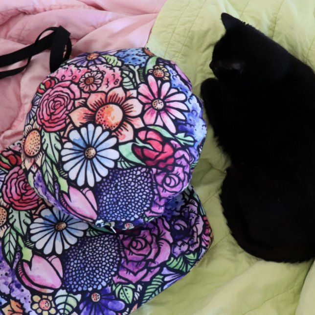 Floral Bouquet Spring Flower Rond Kussen (Creator heeft geüpload)