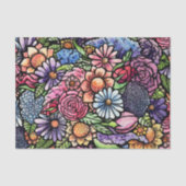 Floral Bouquet Spring Flower Tissuepapier (Voorkant)