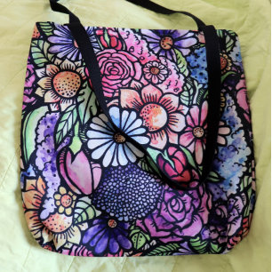 Floral Bouquet Spring Flower Tote Bag
