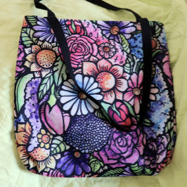 Floral Bouquet Spring Flower Tote Bag