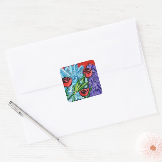 Floral Bouquet Sticker (Envelop)