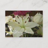 Floral Bouquet visitekaartje (Achterkant)