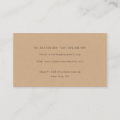 Floral Bouquet Vrouwen Profiel Visitekaartje (Achterkant)