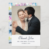 Floral Bouquet Waterverf | Dank u wel Bedankkaart (Voorkant / Achterkant)