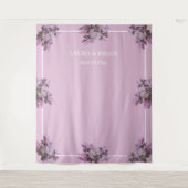 Floral bouquet, Weddenfoto achtergrond Wandkleed (Voorkant)