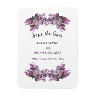 Floral Bouquet Wedding Save the Date Magneet