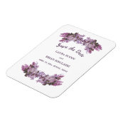 Floral Bouquet Wedding Save the Date Magneet (Linkerzijde)