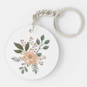 Floral Bouquet, wees sterk in de Bijbelse Verse va Sleutelhanger (Achterkant)