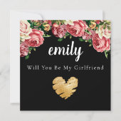 Floral Bouquet zal je mijn Vriendin Kaart zijn (Voorkant)