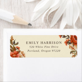 Floral Bouquets Return-adres Etiket