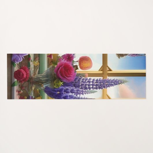 Floral Bouquets Yogamat (Achterkant (horizontaal))