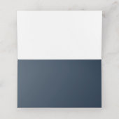 Floral Bourgogne Blush Navy Elegant Place Card Plaatskaartje (Binnenkant ongevouwen)
