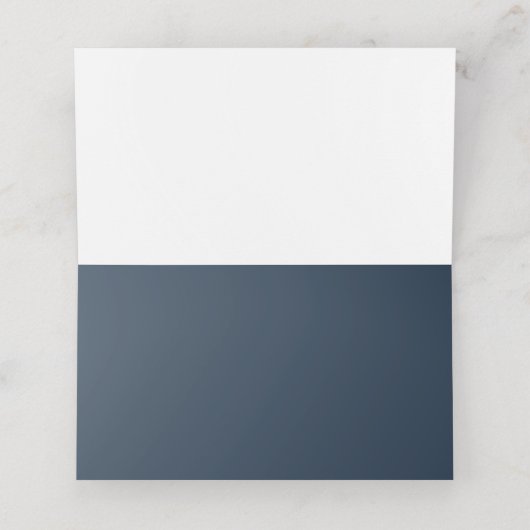 Floral Bourgogne Blush Navy Elegant Place Card Plaatskaartje (Binnenkant ongevouwen)