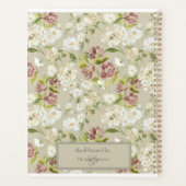 Floral Bourgogne Cream Day Planner 2025/2026 (Achterkant)