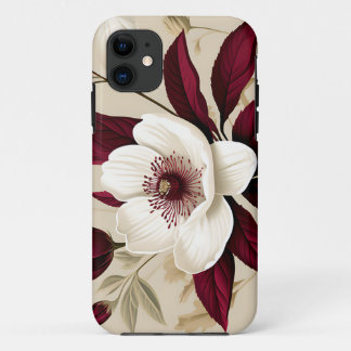 Floral Bourgogne Plant Botanisch Case-Mate iPhone Case