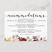 Floral Bourgondië Accommodaties Info Kaart (Voorkant)