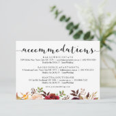 Floral Bourgondië Accommodaties Info Kaart (Staand voorkant)