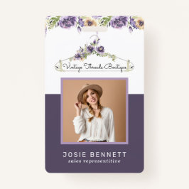Floral Boutique Hanger | Medewerker Foto ID Badge