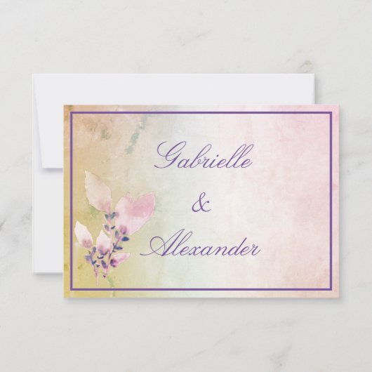 Floral boven het Roos van de wolken Bedankkaart (Achterkant)