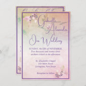 Floral boven het Roos van de wolken Kaart (Voorkant / Achterkant)