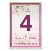 Floral boven het wolkenhuwelijk kaart (Achterkant)